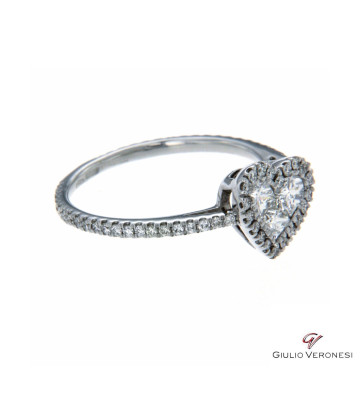 Anello Cuore Diamanti Princess