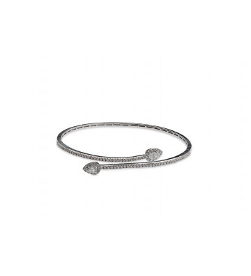 Bracciale contrariè gocce diamanti