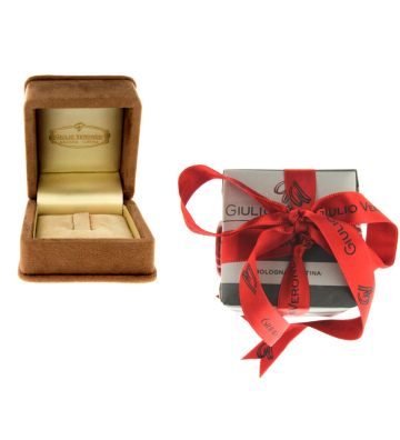 Anello doppio cuore zaffiro e diamante