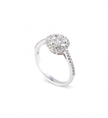 Anello in Oro Bianco con...