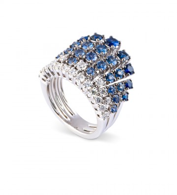 Anello in oro bianco con...